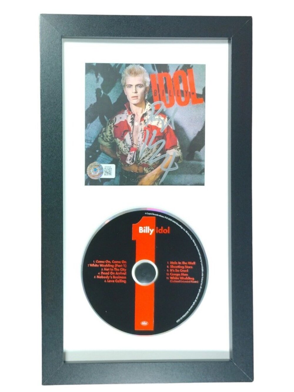 Billy Idol Signed Live From the Roxy CD Cover Beckett BAS